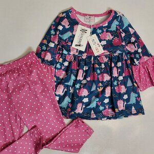 NWT PETE + LUCY DINO 2-PIECE SET - SIZE 12-18M